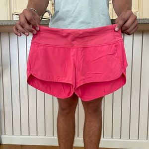 Lululemon hot pink shorts